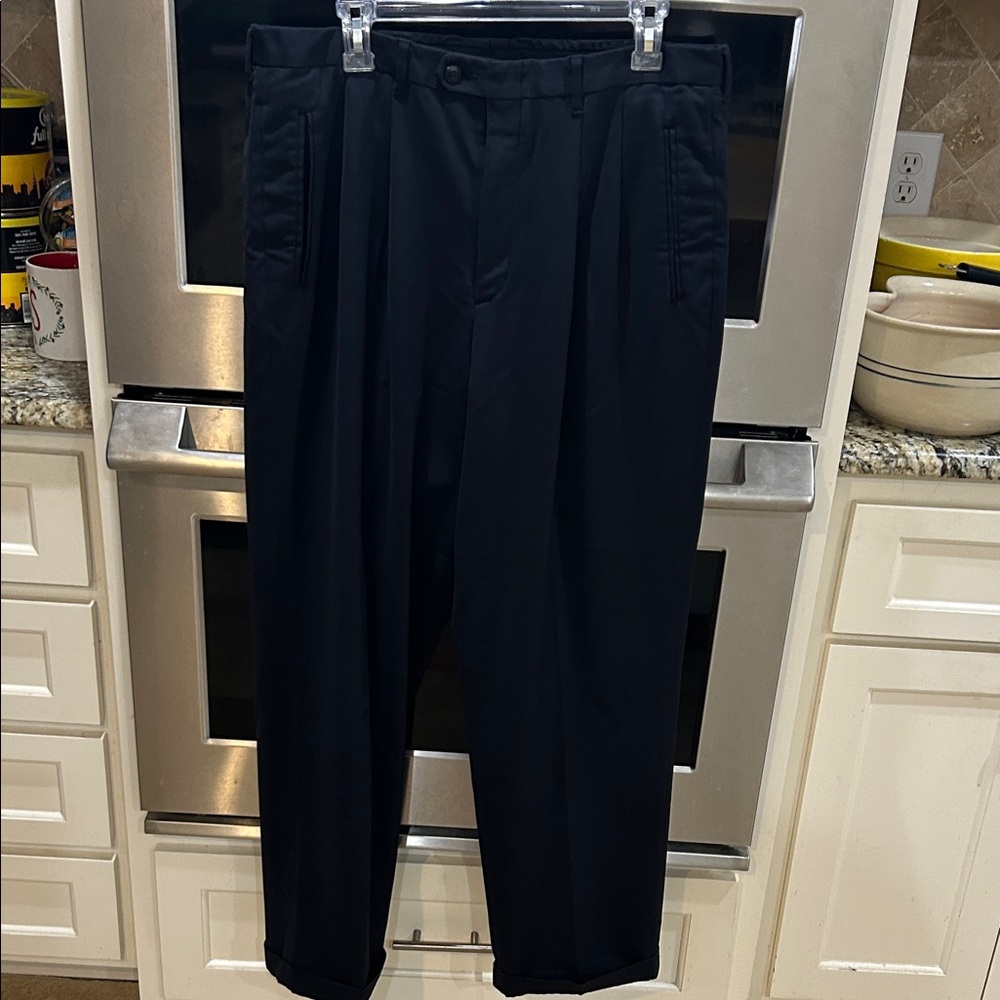 Claiborne Dark Navy Men's Dress Pants 36 x 32.